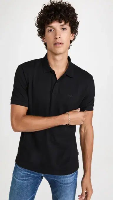BOSS Regular Fit Polo Shirt Black | Thumbnail 2 BOSS Regular Fit Polo Shirt Black | Thumbnail 2