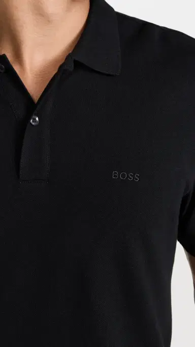 BOSS Regular Fit Polo Shirt Black | Thumbnail 6 BOSS Regular Fit Polo Shirt Black | Thumbnail 6