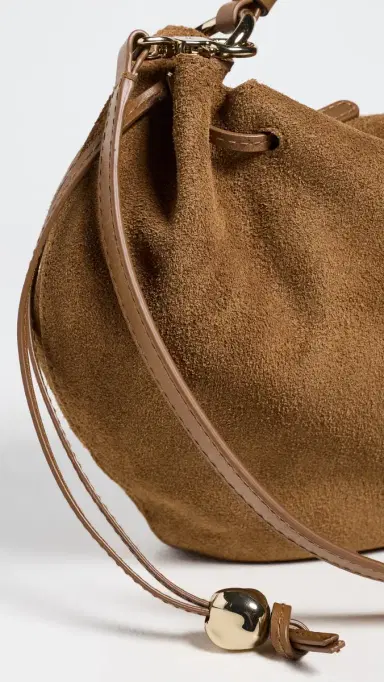 Madewell The Camren Gathered Shoulder Bag in Suede Aged Cognac One Size | Thumbnail 5 Madewell The Camren Gathered Shoulder Bag in Suede Aged Cognac One Size | Thumbnail 5
