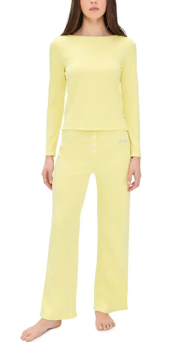 Cozyland by Morgan Lane Cozy Brunch ajama Set Sunshine Yellow