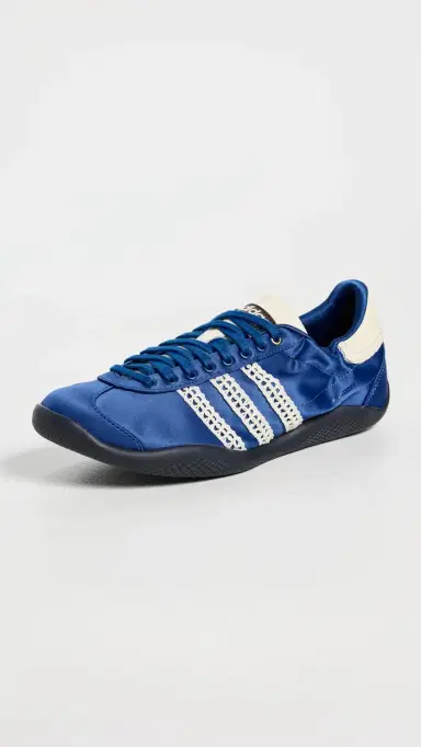Adidas x Wales Bonner Karintha Lo Satin Sneakers White/Blue Quartz | Thumbnail 2