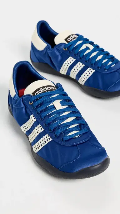 Adidas x Wales Bonner Karintha Lo Satin Sneakers White/Blue Quartz | Thumbnail 5