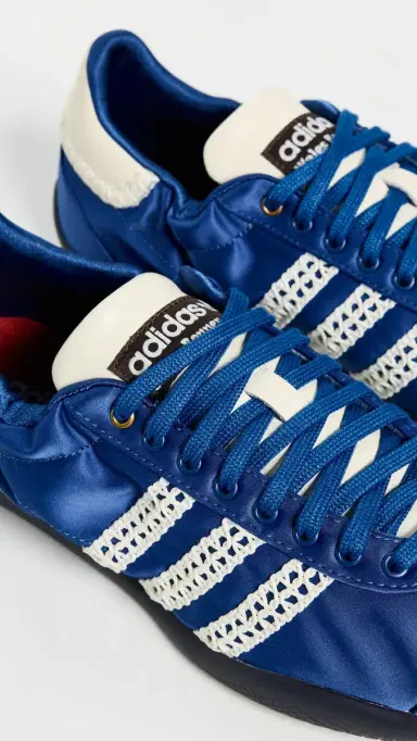 Adidas x Wales Bonner Karintha Lo Satin Sneakers White/Blue Quartz | Thumbnail 6