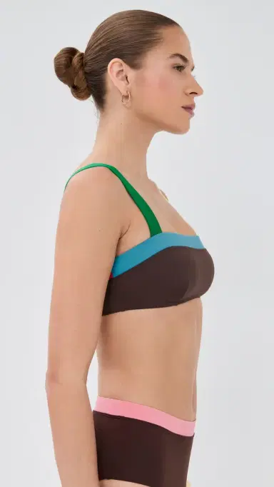 Staud Liv Bikini Top Brown/Colorblock L | Thumbnail 5 Staud Liv Bikini Top Brown/Colorblock L | Thumbnail 5