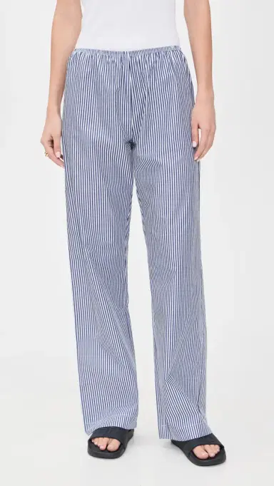 DONNI. The Pop Simple Pants Navy Stripe | Thumbnail 2 DONNI. The Pop Simple Pants Navy Stripe | Thumbnail 2