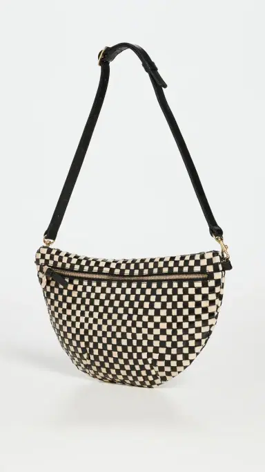 Clare V. Clare V. Grande Fanny Black/Cream Check One Size | Thumbnail 3