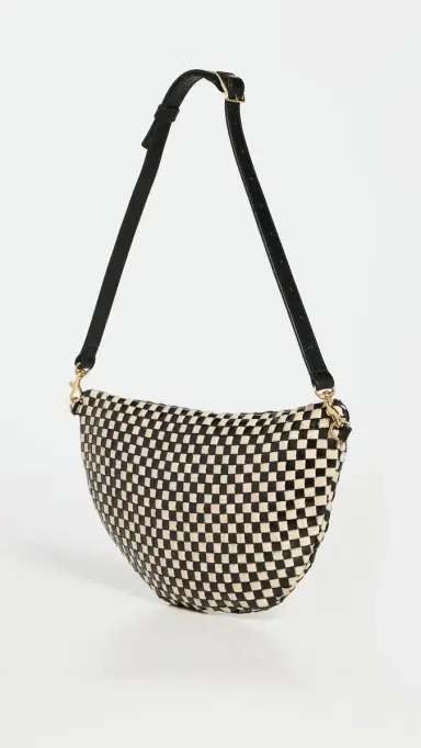 Clare V. Clare V. Grande Fanny Black/Cream Check One Size | Thumbnail 4