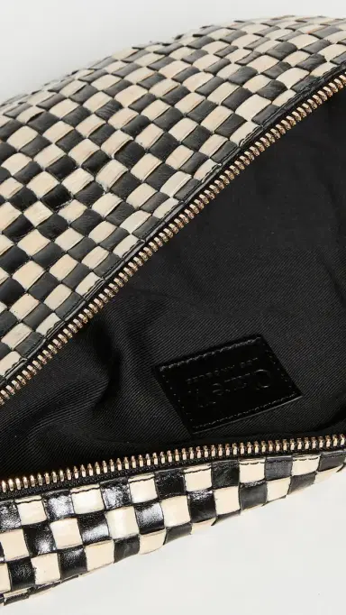 Clare V. Clare V. Grande Fanny Black/Cream Check One Size | Thumbnail 6