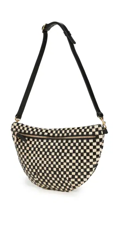 Clare V. Clare V. Grande Fanny Black/Cream Check One Size | Thumbnail 1