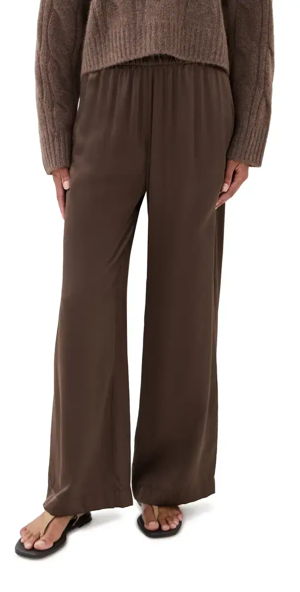 Brynn ilk High Rise Wide Leg Pants wiss Brown