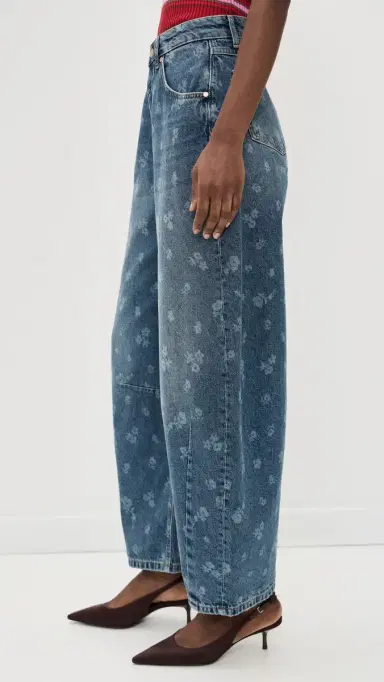 ESSENTIEL ANTWERP Barrel Leg Jeans Quiet Pool | Thumbnail 4