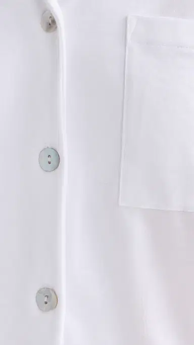 Petite Plume Luxe Pima White Wide eg Pajama Set White | Thumbnail 6 Petite Plume Luxe Pima White Wide eg Pajama Set White | Thumbnail 6
