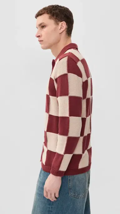 Far Afield quare Patchwork Sweater Red/and | Thumbnail 5 Far Afield quare Patchwork Sweater Red/and | Thumbnail 5