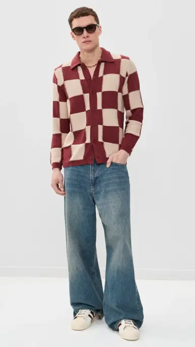 Far Afield quare Patchwork Sweater Red/and | Thumbnail 6 Far Afield quare Patchwork Sweater Red/and | Thumbnail 6