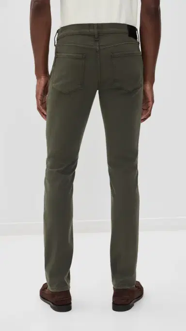 PAIGE Lennox Transcend Slim Stretch Jeans - 32 River Moss 40 | Thumbnail 3