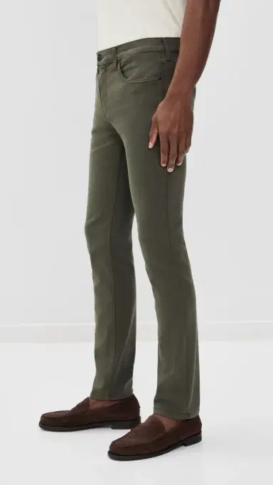 PAIGE Lennox Transcend Slim Stretch Jeans - 32 River Moss 40 | Thumbnail 4