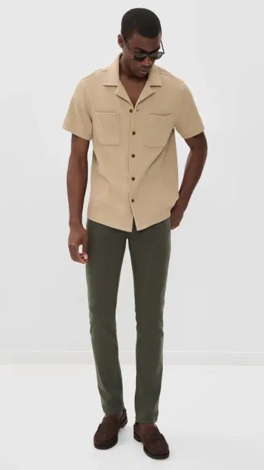 PAIGE Lennox Transcend Slim Stretch Jeans - 32 River Moss 40 | Thumbnail 5