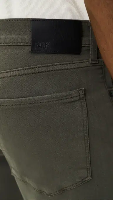 PAIGE Lennox Transcend Slim Stretch Jeans - 32 River Moss 40 | Thumbnail 6