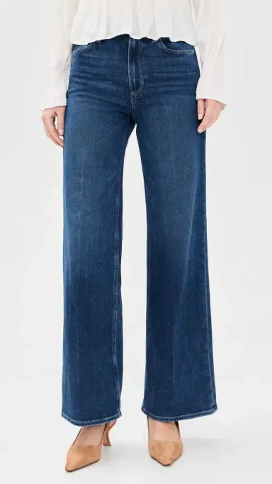 PAIGE Anessa High Rise Wide Leg Jeans Amalfi Tide 33 | Thumbnail 2