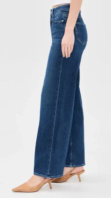 PAIGE Anessa High Rise Wide Leg Jeans Amalfi Tide 33 | Thumbnail 4