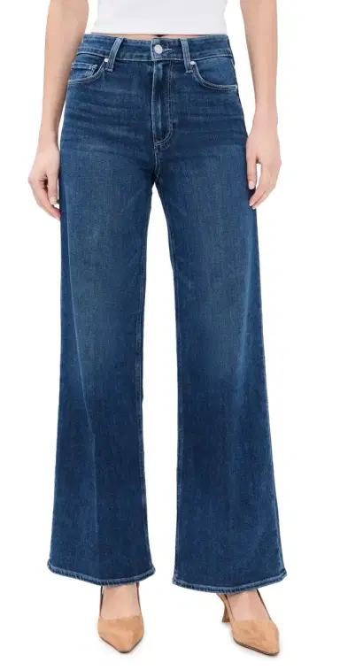 PAIGE Anessa High Rise Wide Leg Jeans Amalfi Tide 33 | Thumbnail 1