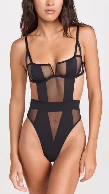 Bluebella Orla Wired Thong Bodysuit Black 36D | Thumbnail 2 Bluebella Orla Wired Thong Bodysuit Black 36D | Thumbnail 2