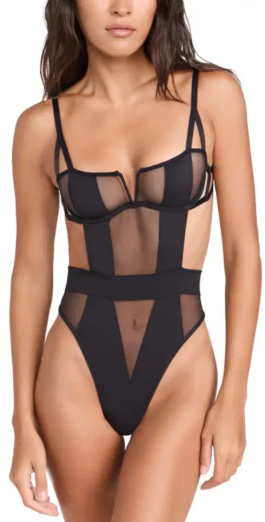Bluebella Orla Wired Thong Bodysuit Black 36D | Thumbnail 1 Bluebella Orla Wired Thong Bodysuit Black 36D | Thumbnail 1