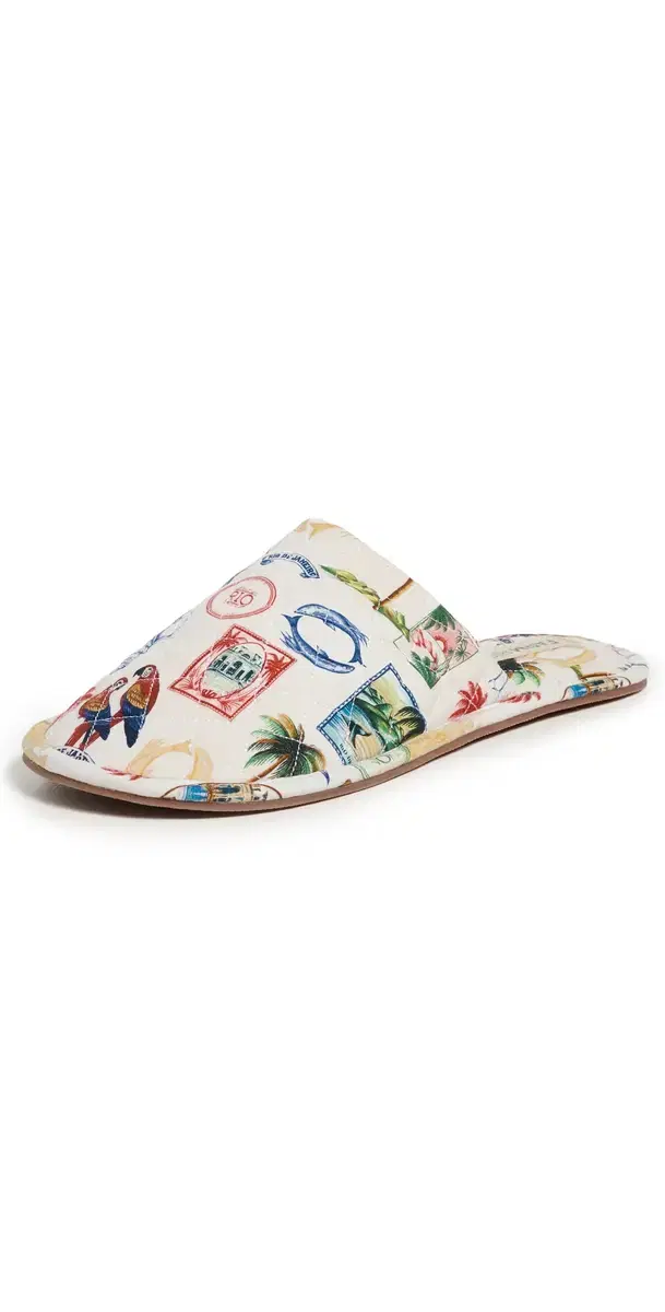 FARM Rio Hotel Slippers Tropical Vintage