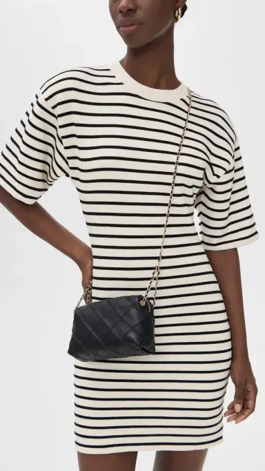 Tory Burch Fleming Soft Crossbody Bag Black One Size | Thumbnail 3