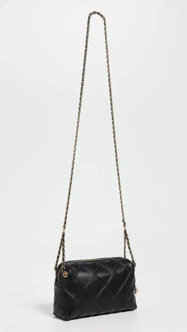Tory Burch Fleming Soft Crossbody Bag Black One Size | Thumbnail 4