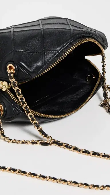 Tory Burch Fleming Soft Crossbody Bag Black One Size | Thumbnail 6