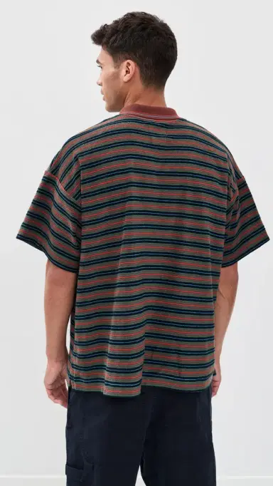 Howlin' Howlin' Striped Terry Space Polo Astro Mind M | Thumbnail 3
