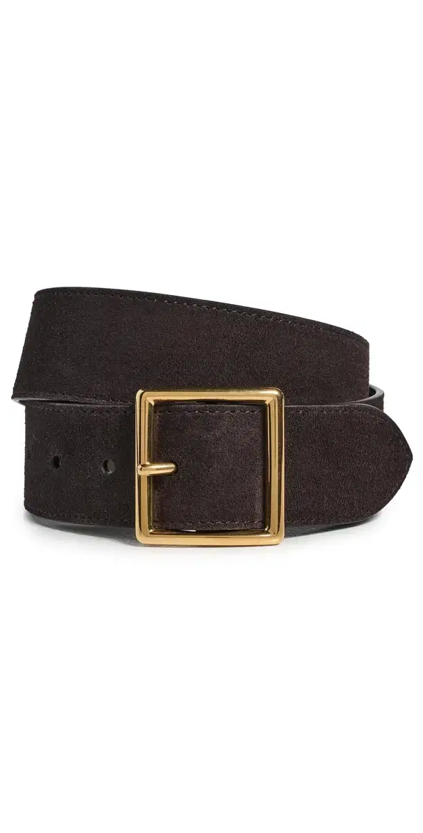Nili Lotan Marcela Belt Espresso w/ Gold Buckle