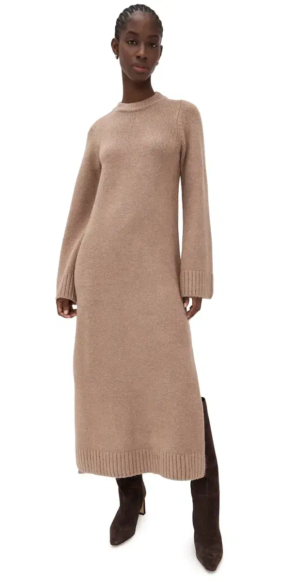 Lorraine axi Sweater Dress aple Brown Knit