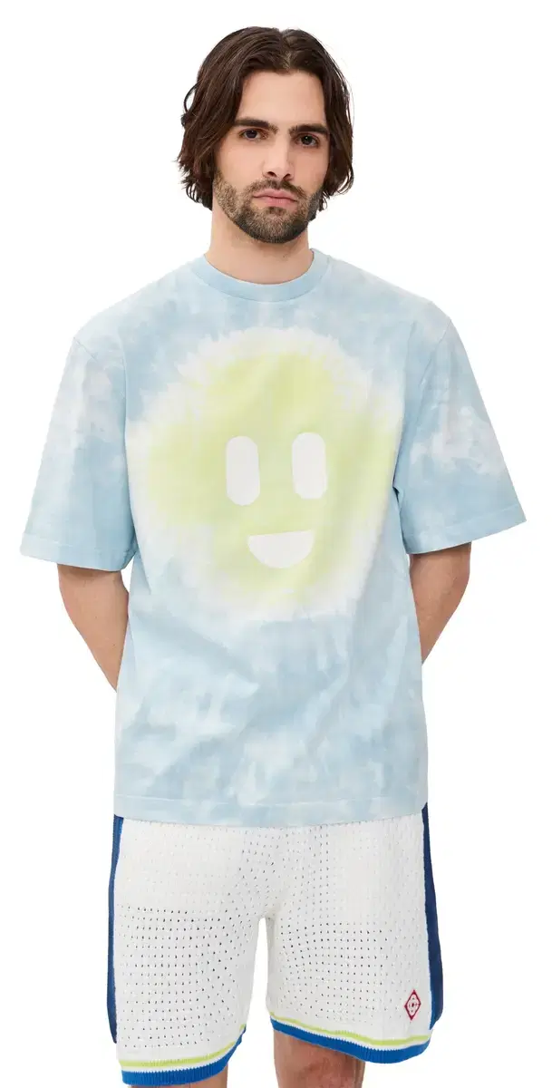 Casablanca Tie Dye T-hirt Blue