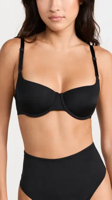 Natori Liquid Balconette Push-Up Bra Black 36B | Thumbnail 2