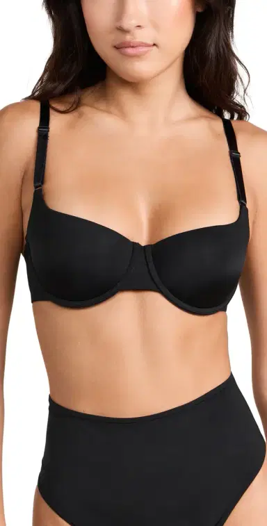 Natori Liquid Balconette Push-Up Bra Black 36B | Thumbnail 1