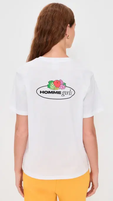 Hommegirls Homme Girls x Fruit of The Loom Pocket Tee White | Thumbnail 3
