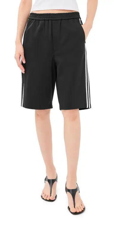 Tibi Active Knit Shorts Black M | Thumbnail 1