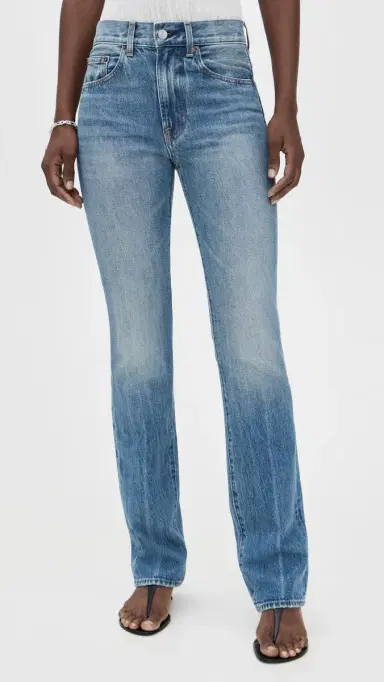 A.L.C. A. L.C. The 917 Slim Straight Jeans Light Classic Blue 27 | Thumbnail 2 A.L.C. A. L.C. The 917 Slim Straight Jeans Light Classic Blue 27 | Thumbnail 2