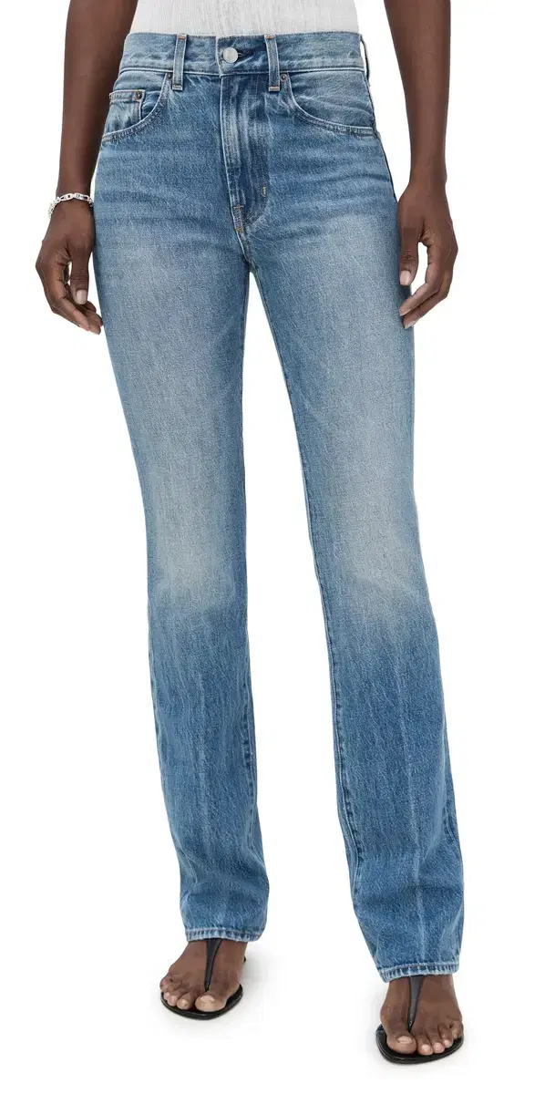 A. L.C. The 917 Slim Straight Jeans Light Classic Blue