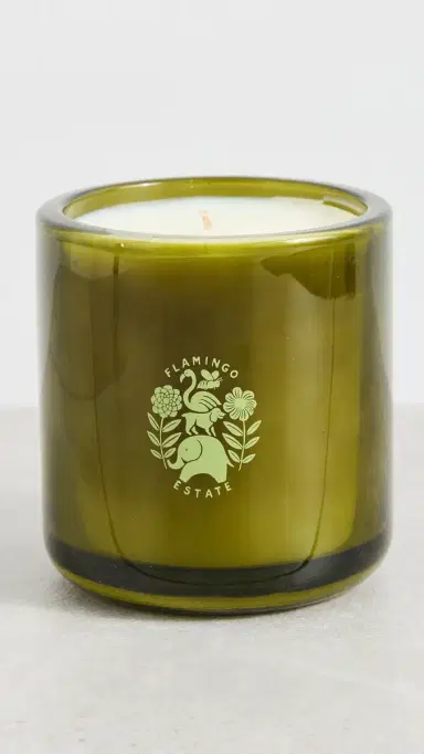 Flamingo Estate Adriatic Muscatel Sage Candle Green One Size | Thumbnail 3