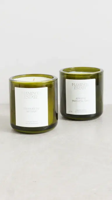 Flamingo Estate Adriatic Muscatel Sage Candle Green One Size | Thumbnail 5