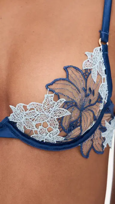 Bluebella Calantha Wired Bra Navy Peony/Ice Water Blue | Thumbnail 6 Bluebella Calantha Wired Bra Navy Peony/Ice Water Blue | Thumbnail 6