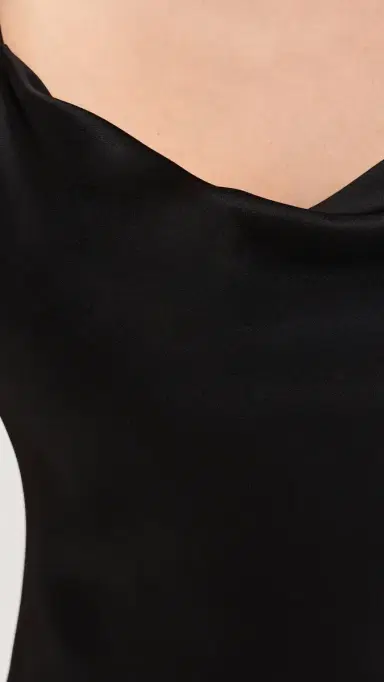 Alice + Olivia Harmony Mini Slip Dress Black 4 | Thumbnail 6