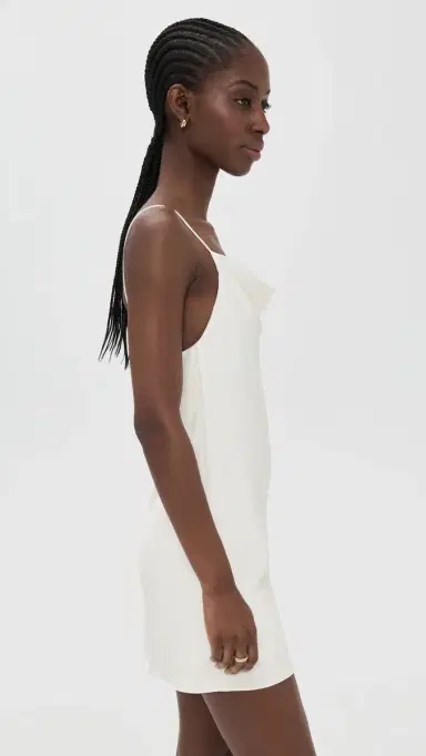 Alice + Olivia Harmony Mini Slip Dress Off White 8 | Thumbnail 4