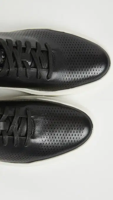 Cole Haan Grandpro Rally Laser Cut Sneakers Black 8 | Thumbnail 4