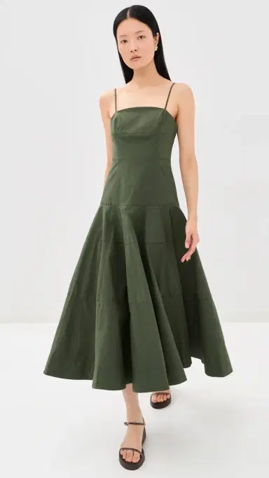 Veronica Beard Ilona Dress Army 6 | Thumbnail 2