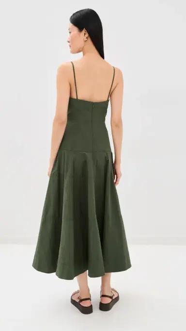 Veronica Beard Ilona Dress Army 6 | Thumbnail 3
