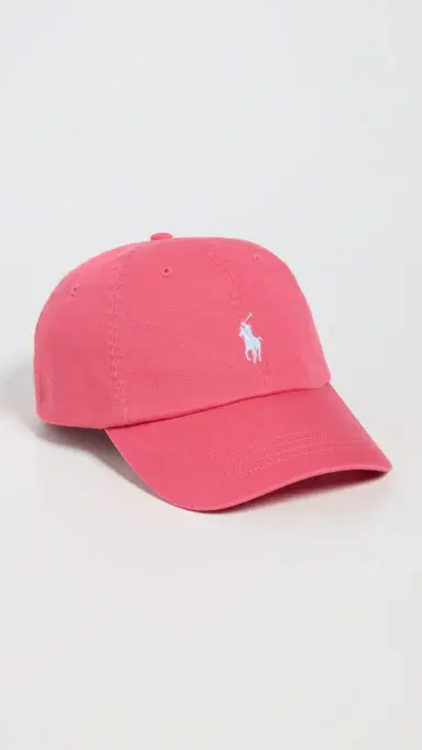 Polo Ralph Lauren Twill Classic Sport Cap Pale Red One Size | Thumbnail 2